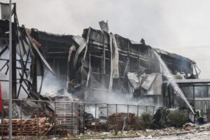 Τα ερείπια των εγκαταστάσεων της "Βιολάντα"