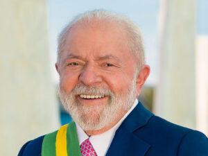 Portrait of Luiz Inacio Lula da Silva, an elderly man with sparse grey hair and a beard.
